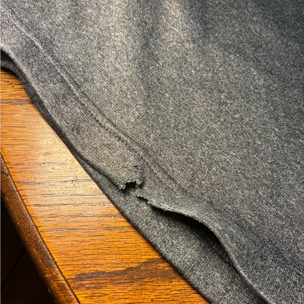 Adidas Mens XL‎ Gray Heathered Fleece Track Pants Sweatpants Triple Stripe Logo - Picture 6 of 6